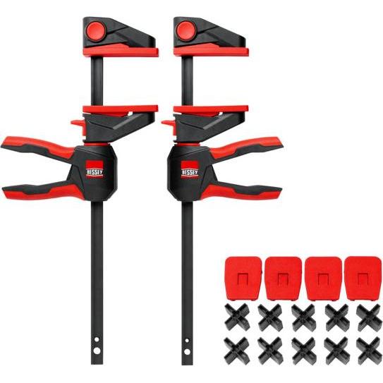 Bessey, Schraubstock + Zwinge, Einhandzwingeset EZ360 für Terrassendielen (450 mm)