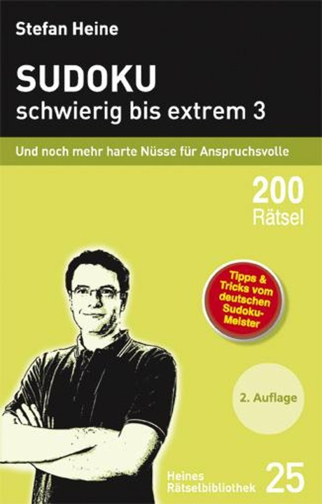 Produktbild Sudoku - schwierig bis extrem 3 (Deutsch, Stefan Heine, 2009)