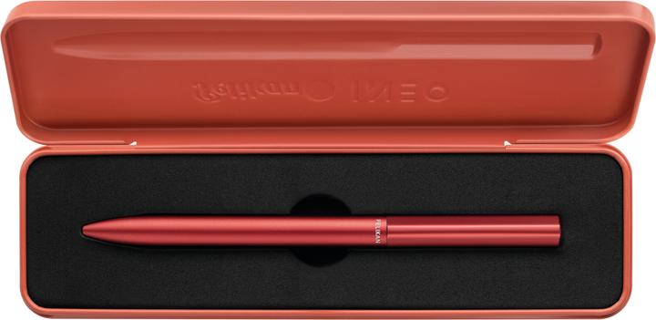 Actual product image Pelikan Ballpoint pen Ineo Elements K6 Fiery Red Metal case (Fiery Red, 1x)