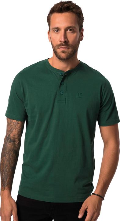 Actual product image JP1880 2 Pack of Three Button Short Sleeve Cotton Henley Tee (L)