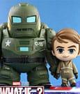 Actual product image Hot Toys What If...? figurines Cosbaby (S) Hydra Stomper & Steve Rogers 10 cm