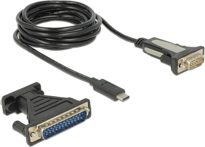 Actual product image Delock USB TypeC to Serial Adapter (1.80 m, Industrial cables)