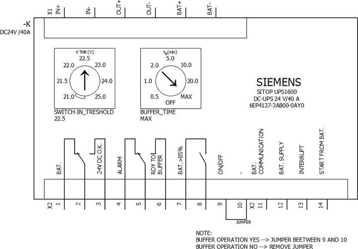 Produktbild Siemens SITOP UPS1600 24V DC/40A (960 VA, 960 W)