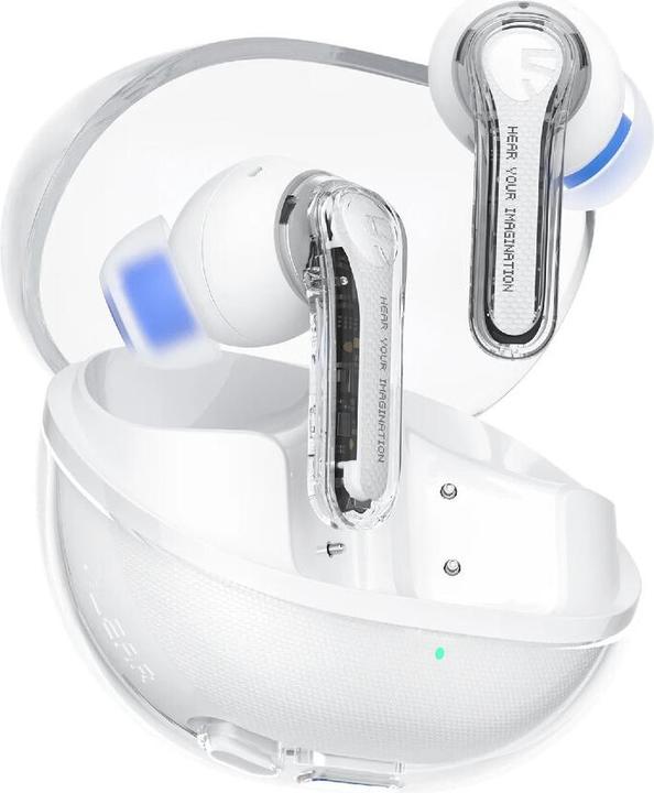 Soundpeats Écouteurs sans fil Clear blanc (20 h, Sans fil)