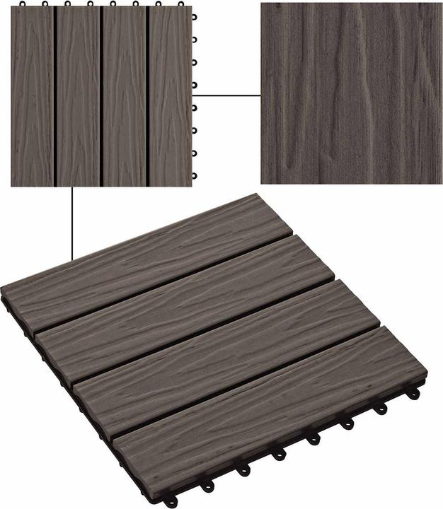 Produktbild vidaXL Terrassenfliese (11x, 30 x 30 cm)