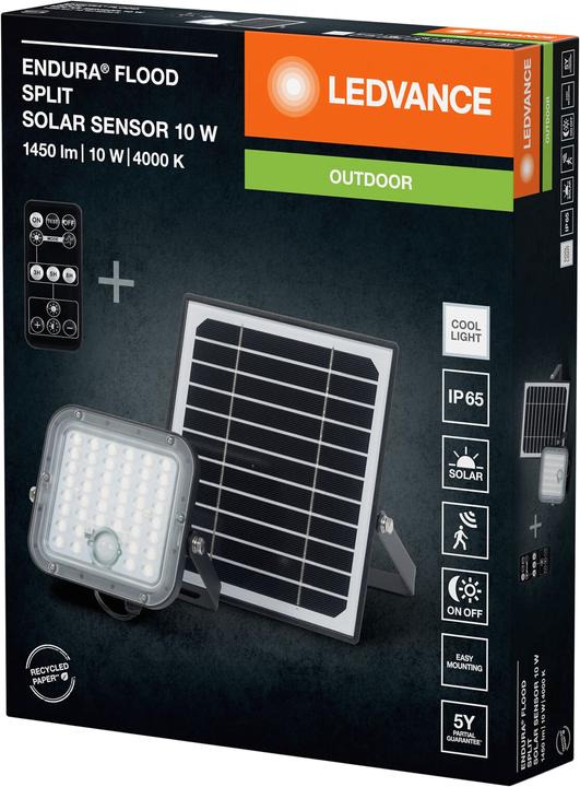 Actual product image Ledvance Solar LED floodlight Endura Flood Split 10 W, 1400 lm, 4000 K (1400 lm)