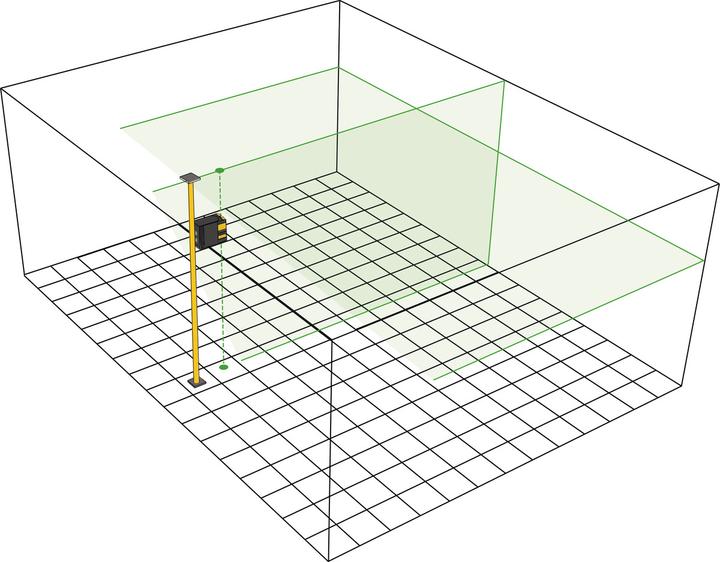 Produktbild Stabila LAX 500 G Kreuzlinienlaser ohne Akku Reichweite (max.): 40 m
