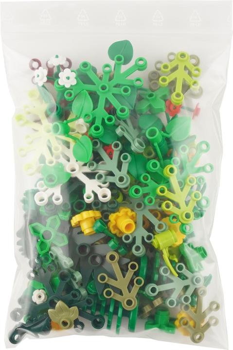 Actual product image LEGO Green Mix - Plants, Leaves - 250 pieces - NEW (LEGO Accessories)
