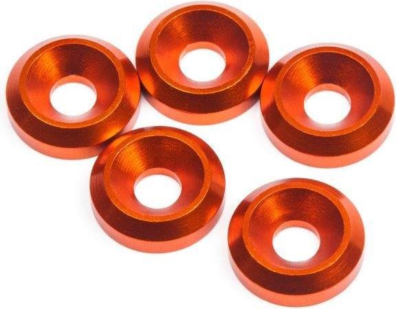 Image du produit HB Racing CONE WASHER M3 (ORANGE/5pcs)