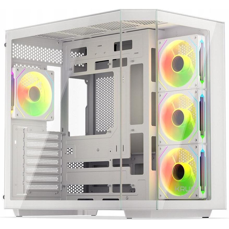 Krux Empero (weiss, Tempered Glass x 2), Case PC, Bianco