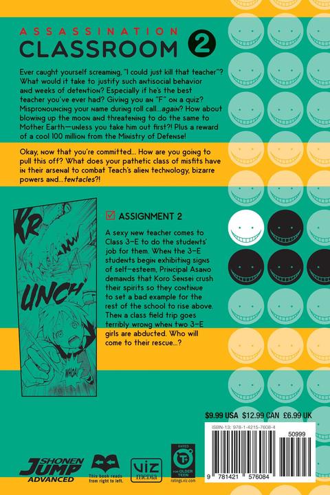 Produktbild Assassination Classroom, Vol. 2 (Englisch, Mitsutoshi Shimabukuro, 2015)