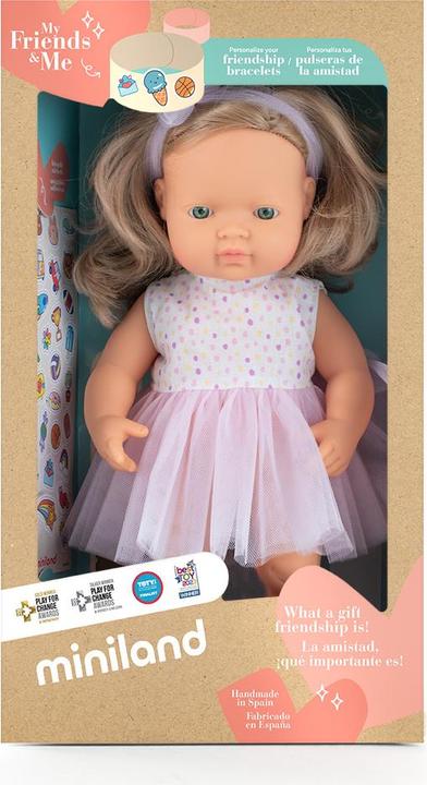 Produktbild Miniland PUPPE MÄDCH.BLOND 38CM MF&M