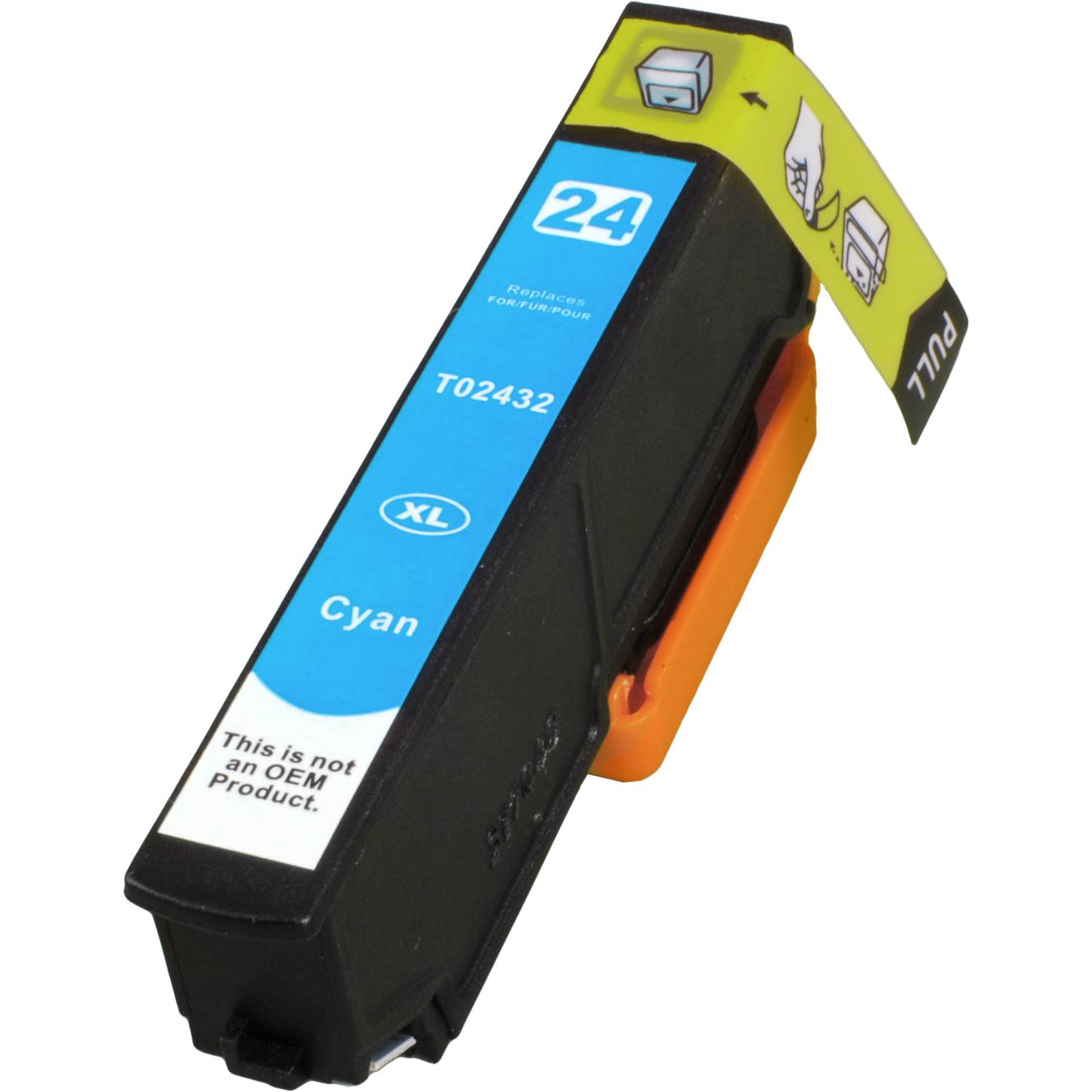 Thumbnail - Ampertec, Druckerpatrone, Tinte ersetzt Epson C13T24324010 cyan 24XL (C)