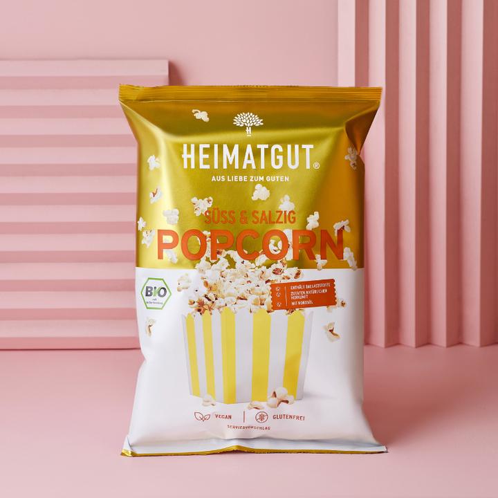 Produktbild Heimatgut Popcorn Süss & Salzig Bio (90 g, 1 Stk.)