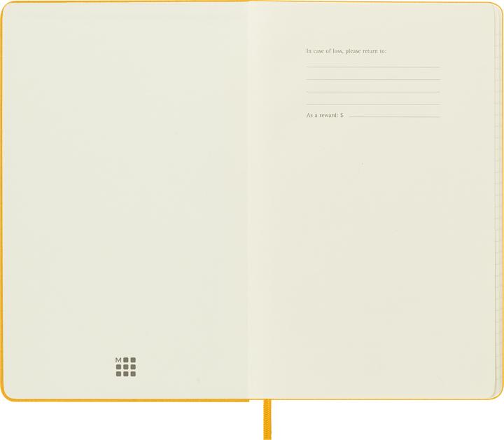 Actual product image Moleskine NB LG lin HC Fabric Oran.Yellow (13 x 21 cm, Lined, Hardcover)