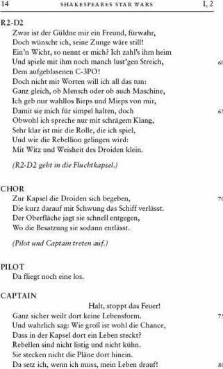 Nährwerte und Zutaten Panini William Shakespeares Star Wars. Fürwahr, eine neue Hoffnung (Deutsch, Ian Doescher, 2014)