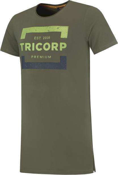 Produktbild Tricorp 104001ArmyXS T-Shirt Premium Heren Lang (XS)
