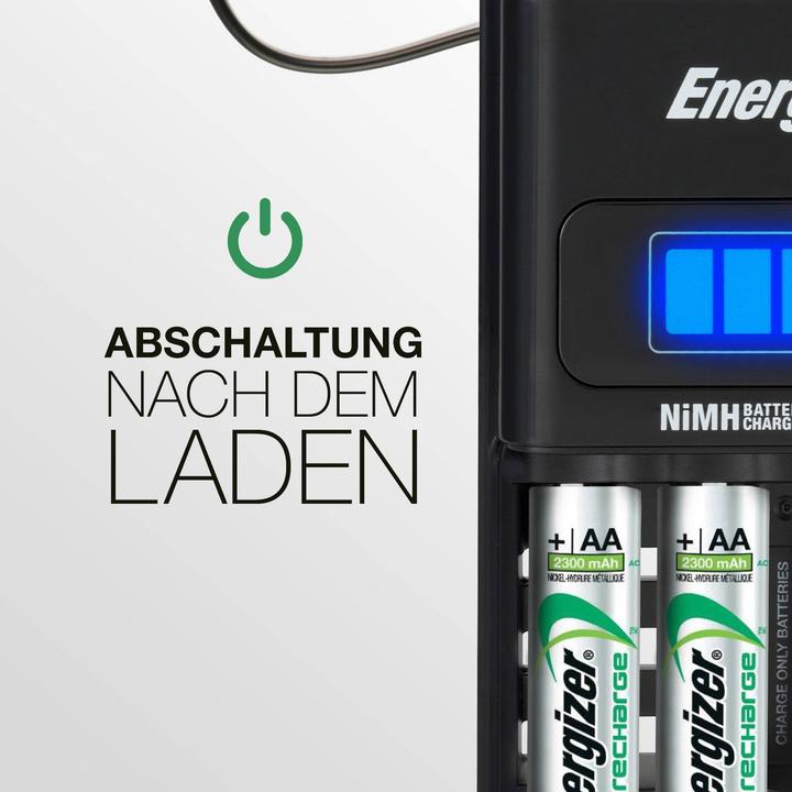 Actual product image Energizer Recharge 1-Hour (4 pcs., AA, AAA, 2300 mAh, Battery + charger)