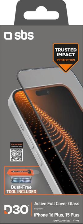 Actual product image SBS Smartphone Glass (1 Piece, Apple iPhone 15 Plus, Apple iPhone 15 Pro Max, Apple iPhone 16 Plus)
