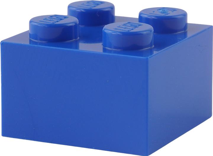 Actual product image LEGO 2x2 bricks blue - 50 pieces - Blue bricks 3003 (3003, LEGO Accessories)