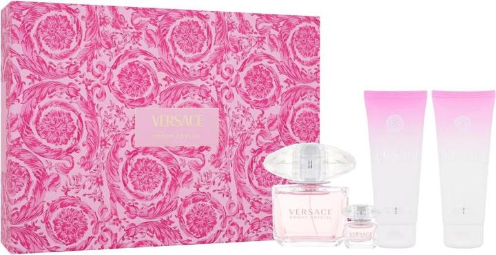 Actual product image Versace Bright Crystal Spring 2023 Eau de Toilette 90 / Body Lotion Body Smoother / Mini (Perfume set)