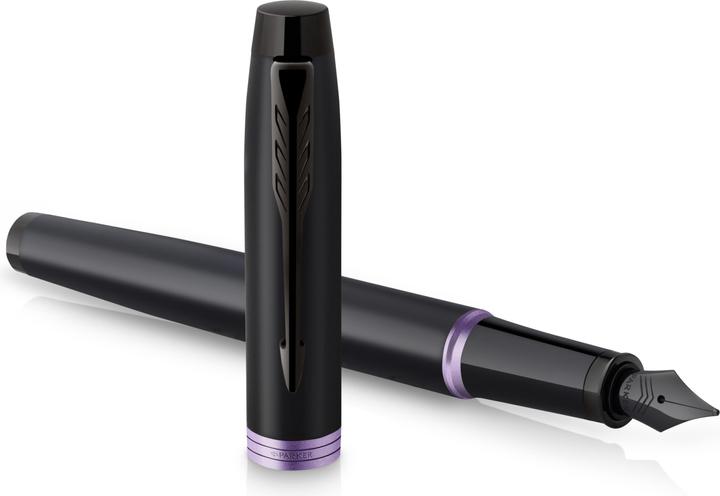 Produktbild Parker Pen Füller IM Vibrant Rings Pruple PVD M (Blau, Schwarz, 1x)
