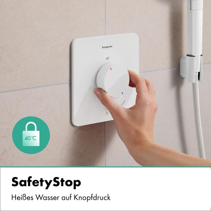 Actual product image hansgrohe Thermostatic Shower and Bathtub Mixer with Safety Stop and Water Flow Control