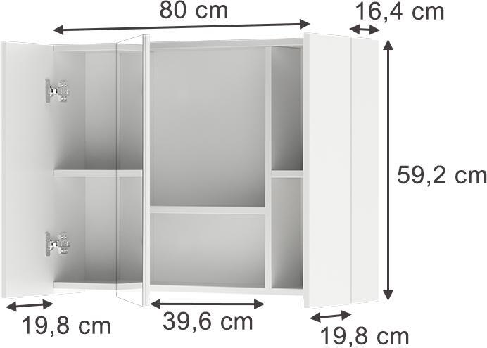Actual product image Vicco Leopold with shelves