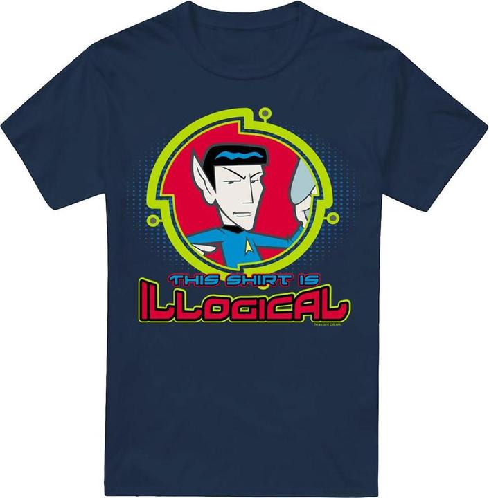 Actual product image Star Trek Quogs Mens Illogical T-Shirt