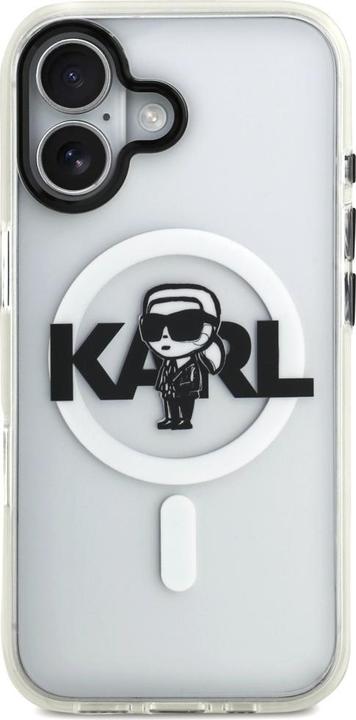 Produktbild Karl Lagerfeld - IML MagSafe Sketch Logo (KLHMP17SHGKIGKBT) - iPhone 17 - Transparent Karl (Apple iPhone X)