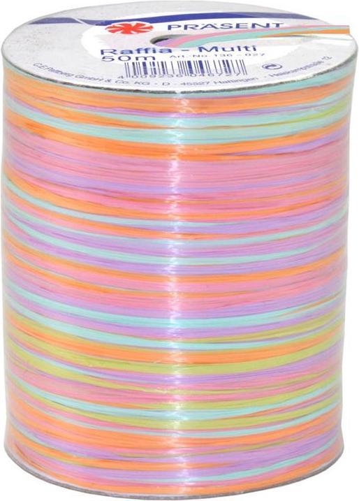 Produktbild Pattberg Geschenkband Raffia Multi 50 m, Mehrfarbig (1x)