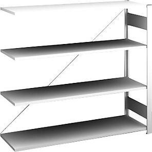 Actual product image Hofe Sideboard boltless shelf unit, light grey