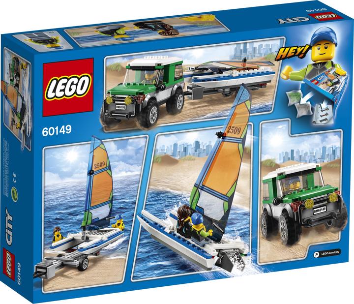 Immagine prodotto LEGO Veicolo fuoristrada con catamarano (60149, LEGO City)