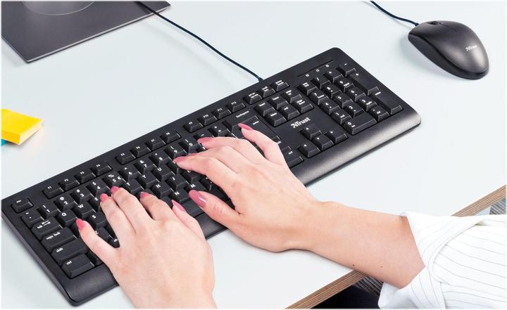 Actual product image Trust Primo Keyboard USB QWERTY German Black (DE, Cable)