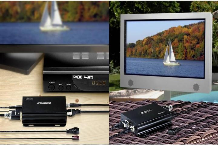 Produktbild SpeaKa Professional SP-8567416 Audio-/Video-Leistungsverstärker AV-Sender & -Empfänger Schwarz (Extender)