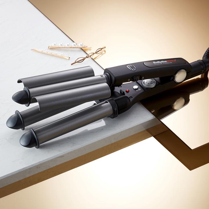 Produktbild BaByliss Pro Titanium Turmalin Dreifaches Welleneinsen