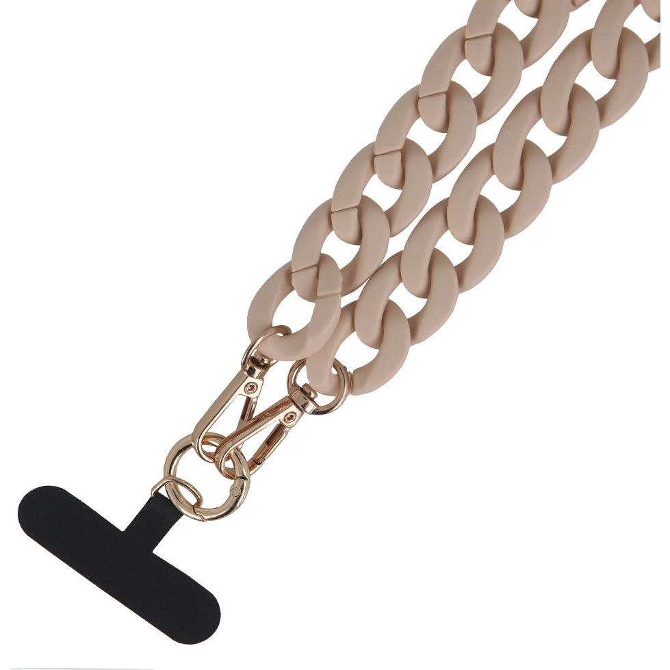OEM Telefonkette lang matt nackt, Handykette, Beige