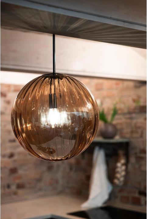 Produktbild Markslöjd Fengari 1 Pendelleuchte Antique Brass/Amber (E14)