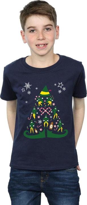 Actual product image Elf Boys Christmas Tree T-Shirt (152, 158)
