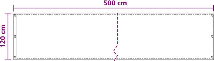 Produktbild vidaXL Balkonsichtschutz (500 cm)