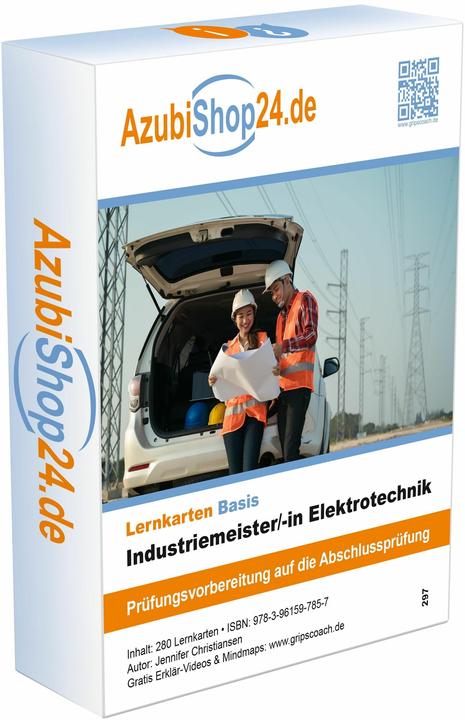 Produktbild AzubiShop24.de. Industriemeister Elektrotechnik. Lernkarten (Deutsch, Jennifer Christiansen, 2024)