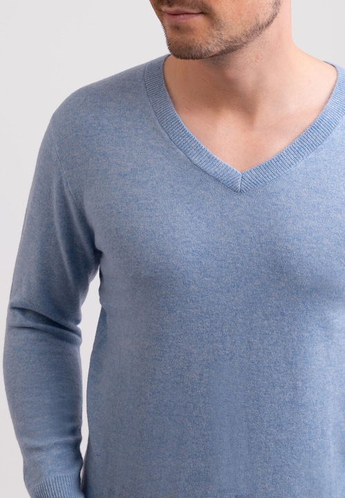Actual product image Cash-Mere Recycelter Kaschmir V-Ausschnitt Pullover (S)