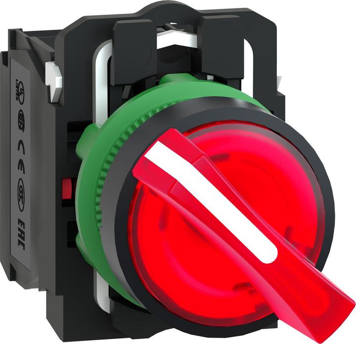 Actual product image Schneider Electric Ill Selector Switch 2P Red 1NO/1NC 230V