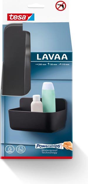 Produktbild tesa LAVAA Duschkorb, klein inkl. Klebelösung ohne Bohren