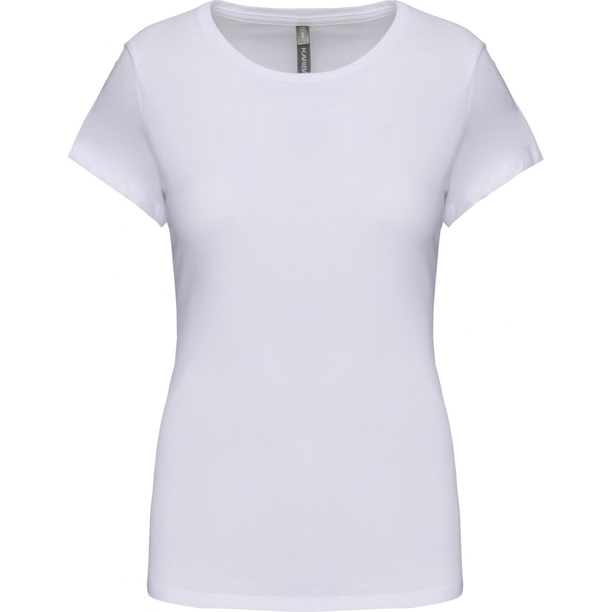 Kariban, Damen, Shirt, T-Shirt Frau, Weiss, (M)