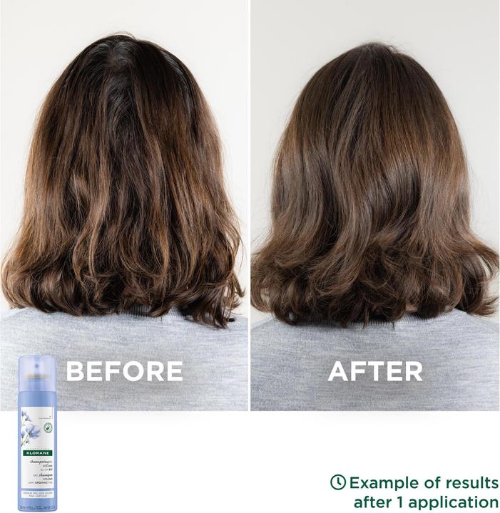 Produktbild Klorane Volumen-Trockenshampoo mit BIO-Lein (150 ml, Trockenshampoo)