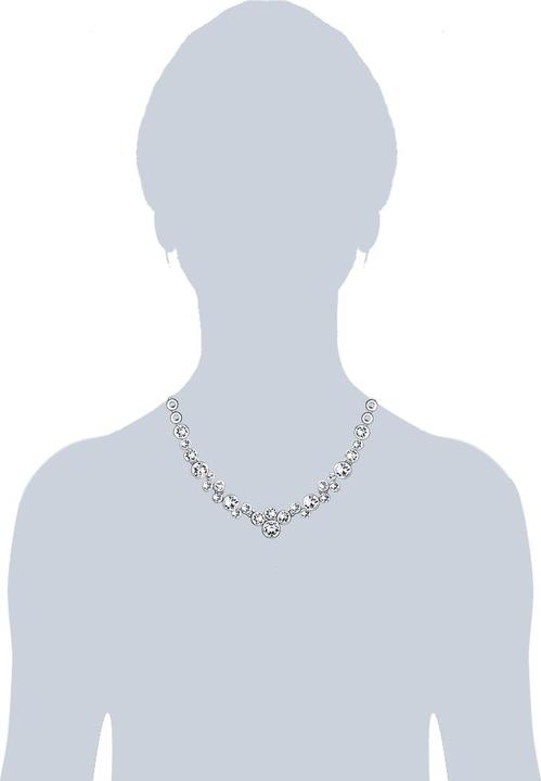 Immagine prodotto Lulu & Jane Donna in lega metallica decorata con cristalli Swarovski® argento 42,0 cm - 29635 (Lega metallica, 42 cm)
