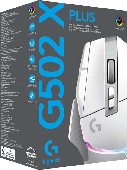 Produktbild Logitech G G502 X Plus (Kabellos)