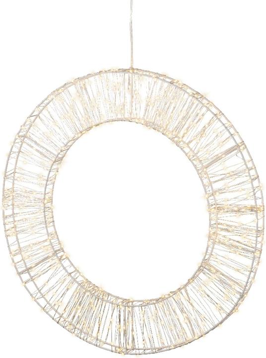 Actual product image Lumineo Micro LED wreath white 58 cm