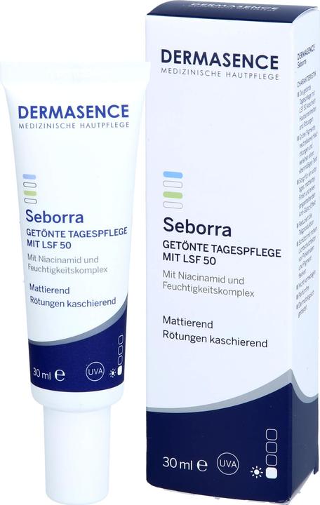 Produktbild Dermasence Seborra Getönte Tagespflege LSF50 (30 ml, Getönte Tagescreme, SPF 50)
